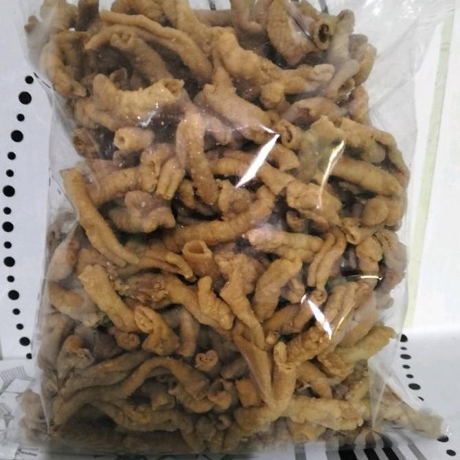 

Kripik usus Crispy 500g pack Keripik Snack original