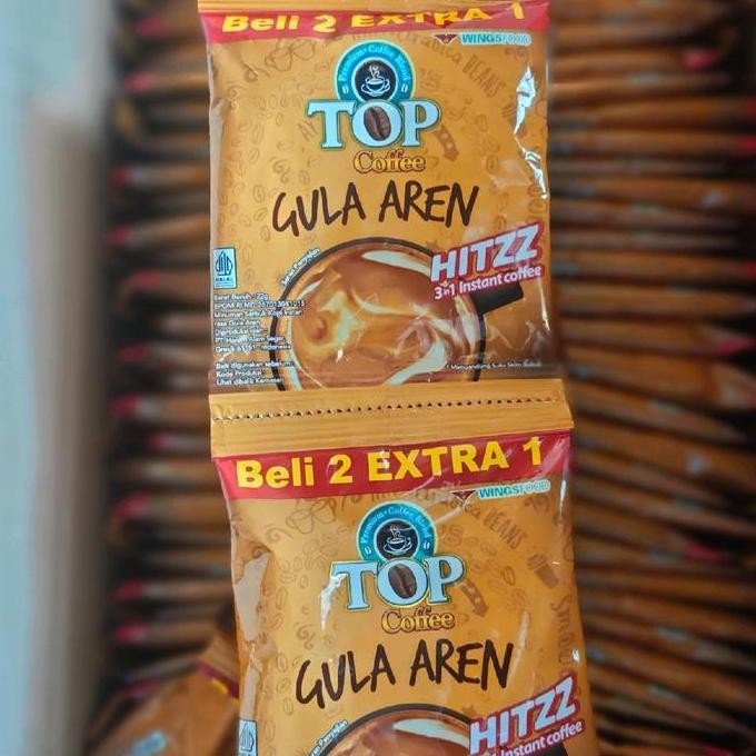 

(Isi 15pcs)Top Kopi Instan kopi gula aren 22gr - 15 Sachet/Renceng - Coffee
