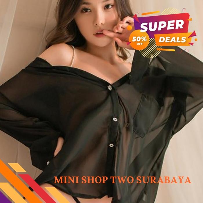 SEXY LINGERIE OVER BAJU TIDUR KEMEJA PIYAMA LINGERE  MINISHOPTWOSBY