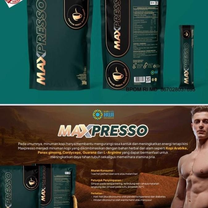 

Kopi MAXPRESSNO Original HWI - Kopi Herbal Berkualitas Tinggi Dalam Kemasan Coffe