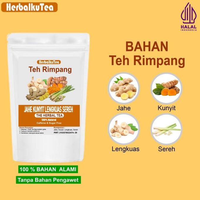 

JH8 Teh Sereh Kunyit Jahe dan Lengkuas isi 30 Tea Bag Minuman Herbal Instant