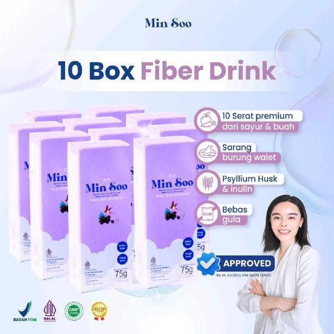 

JH8 [PAKET LANGGANAN 10 BOX] FIBER DRINK JUS MINUMAN SERBUK