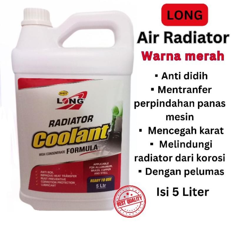 Air Radiator Coolant mobil water coolant pink merah LONG AST