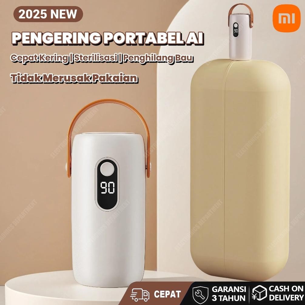 NEW Xiaomi Mini Mesin Pengering Pakaian Portabel Pemanas Pengering Pakaian Lipat Listrik Pengering O