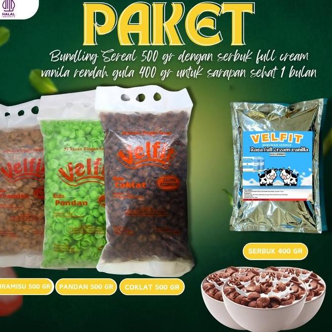 

VELFIT SEREAL KOKO+FULL CREAM VANILA