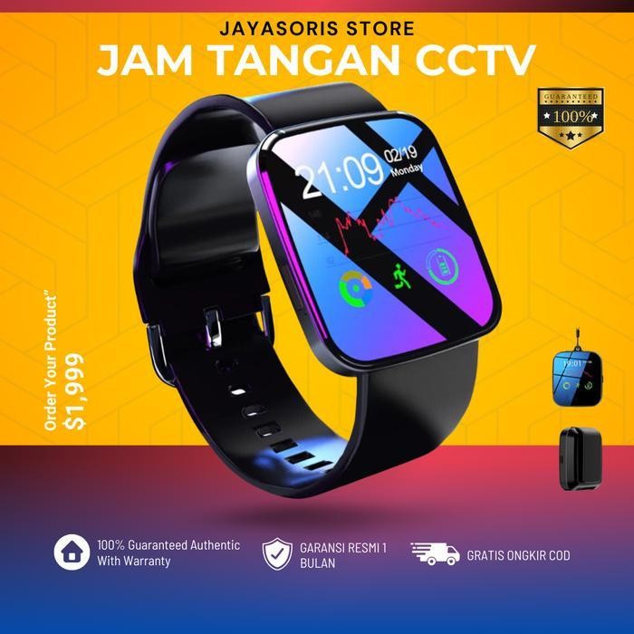 Kamera CCTV Mini Spy Cam Hidden Camera Pengintai Kecil Tanpa Kabel Bentuk Jam Tangan Wifi Portable J