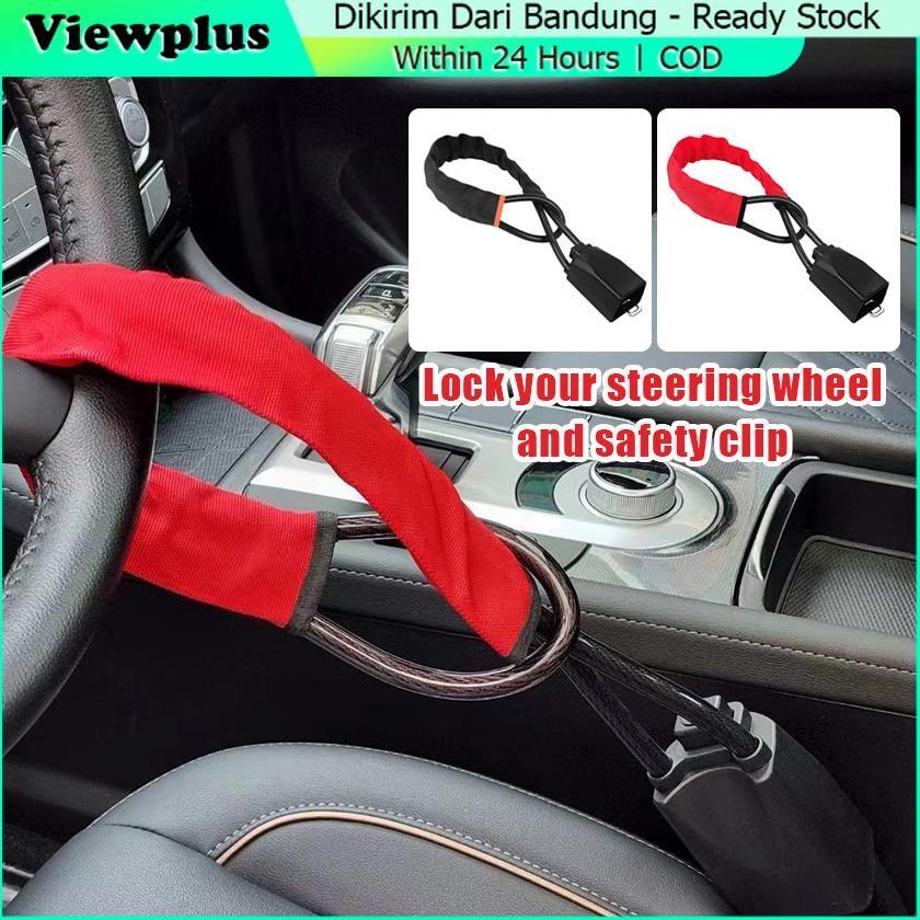 Kunci Pengaman Stir Mobil Anti Maling Gembok Setir Mobil Anti Maling AST