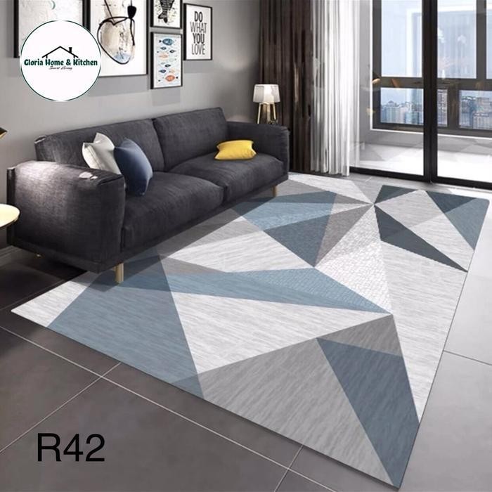 karpet lantai minimalis / karpet ruang tamu 100x150