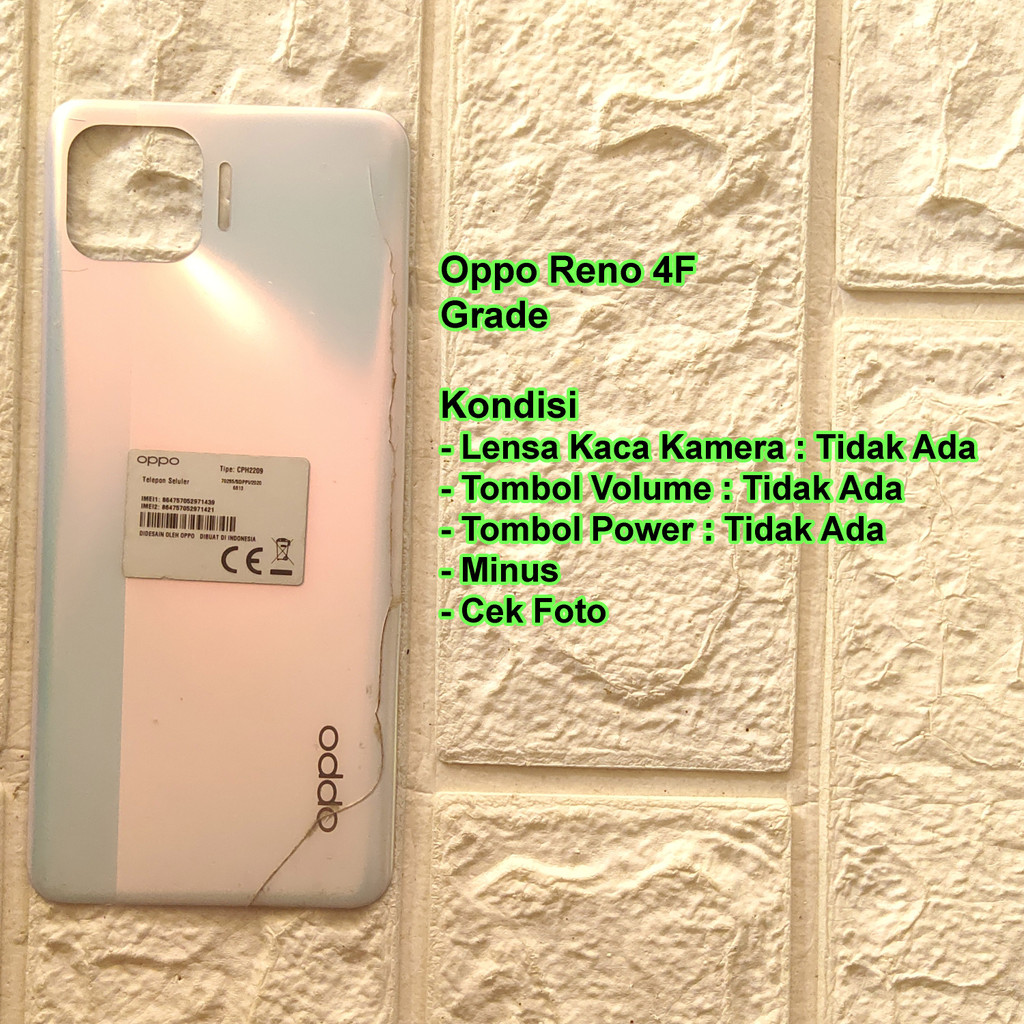 Oppo Reno 4F Backdoor / Casing Tutup Belakang Copotan
