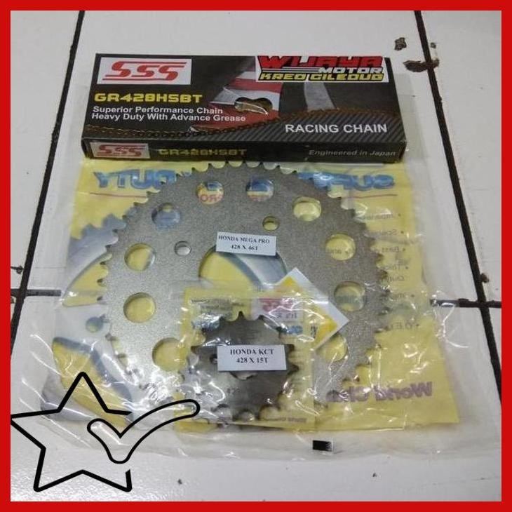 [WMK] GIR SET SSS (428) CB150R CBR150 DAN RANTAI SSS HSBT