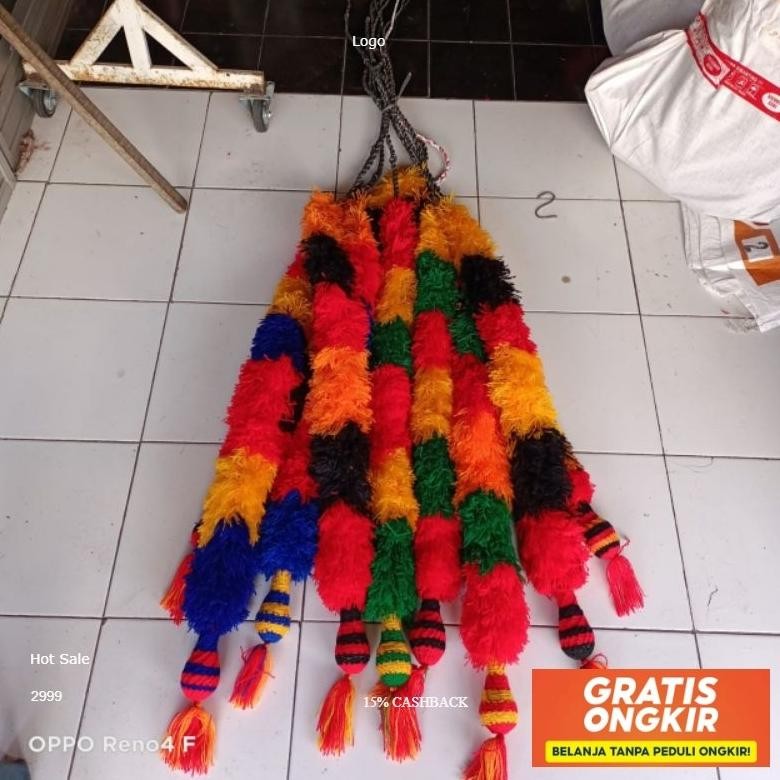 Pecut Gombyok 2,5 Meter/Pecut Jaranan/Pecut Bopo Viral