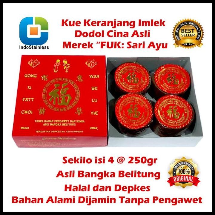 

Terlaris Ready Stok Kue Keranjang /Dodol Cina Asli Kotak Halal Bangka Belitung Good Quality