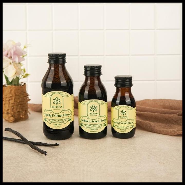 

Terlaris Melpona Vanilla Extract Flavor Tahitian Ekstrak Vanili Halal Certified Non Alcohol No Alkohol 60 Ml 60Ml Good Quality