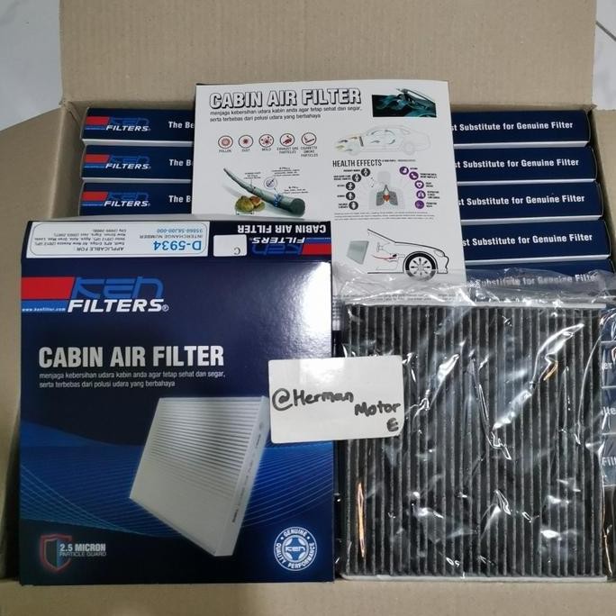 Saringan udara Cabin Filter Ac CARBON KEN D5934 ERTIGA Bensin - ALL new Ertiga XL7 Baleno Hatchback 