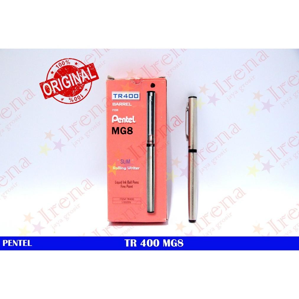 

PULPEN PENTEL TR400 0,8MM GEL / METAL PEN BOLPEN GEL / PULPEN BESI / SLIM ROLLING WRITER PEN DiM