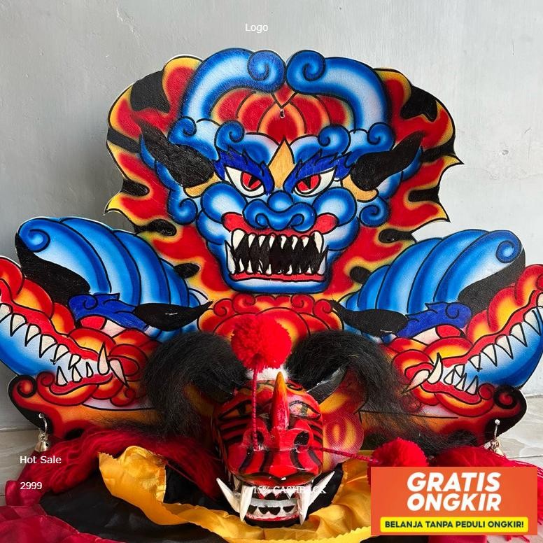Barongan Devil Kayu Besar Anak Ready
