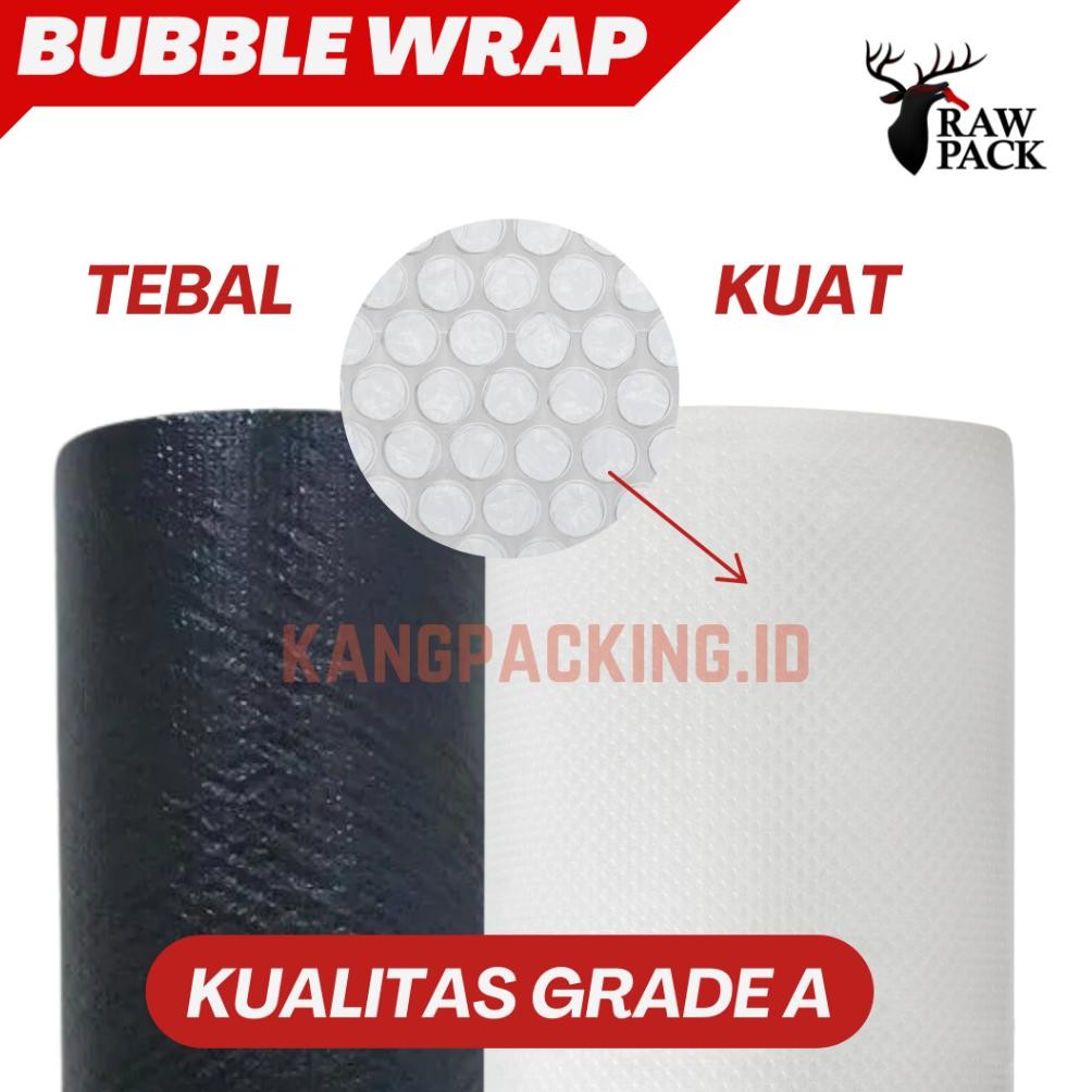 

Bubble Wrap Premium Termurah di Bogor per/roll 125 cm x 50 Meter Hitam & Bening 2,3 Kg KUALITAS GRADE-A DiM