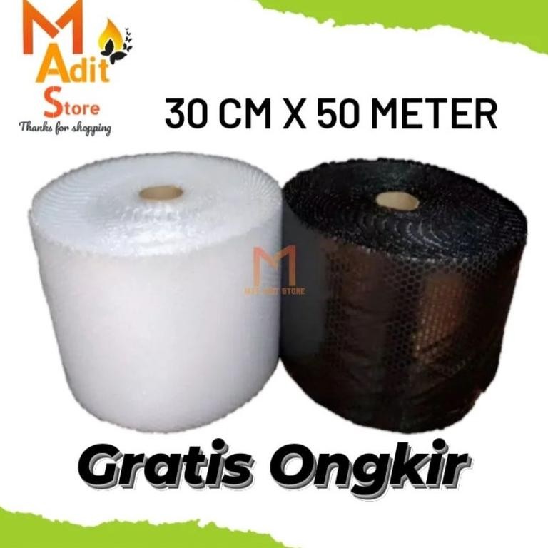 

bubble wrap 50M x 30cm bubble wrap bening plastik bubble wrap bubble wrap hitam bubble wrap roll babel wrap buble wrap plastik babel DiM