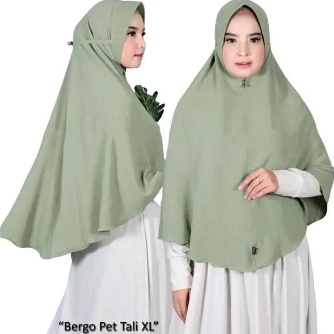 HIJAB BERGO PET CRINKLE XL MAHALA HIJAB - DESAIN MODIS & UKURAN BESAR - MUSLIM HIJAB INSTAN TERBARU 