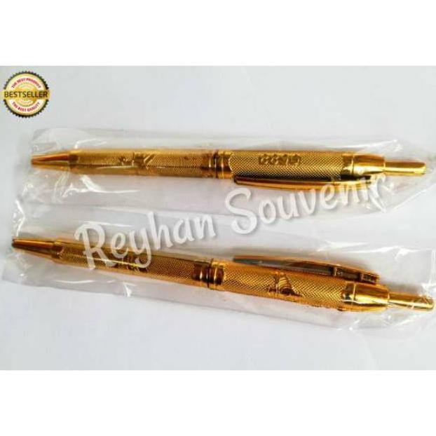 

(isi 50pcs) SOUVENIR PERNIKAHAN PULPEN EMAS KEMASAN PLASTIK DiM