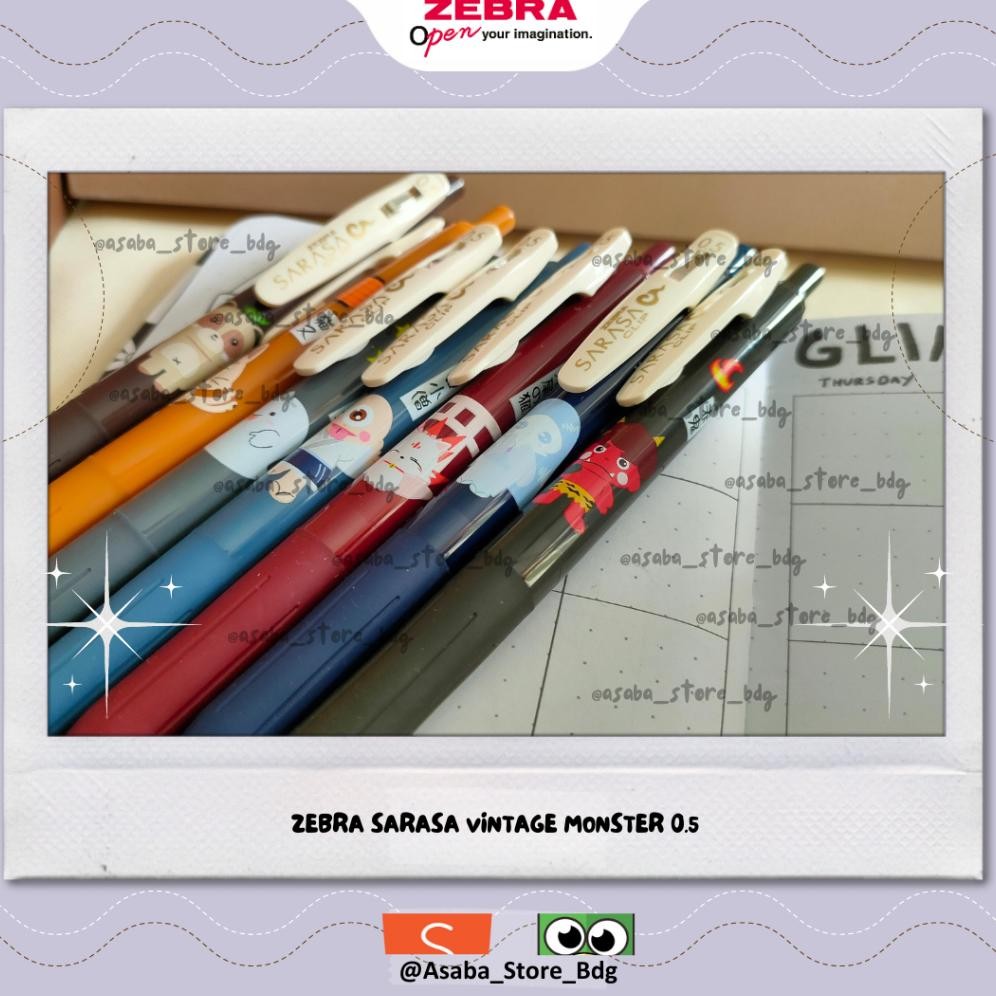 

Asaba Bandung - Zebra Pulpen Gel Sarasa Clip 05 mm Monster Vintage - Limited Series (Satuan) DiM