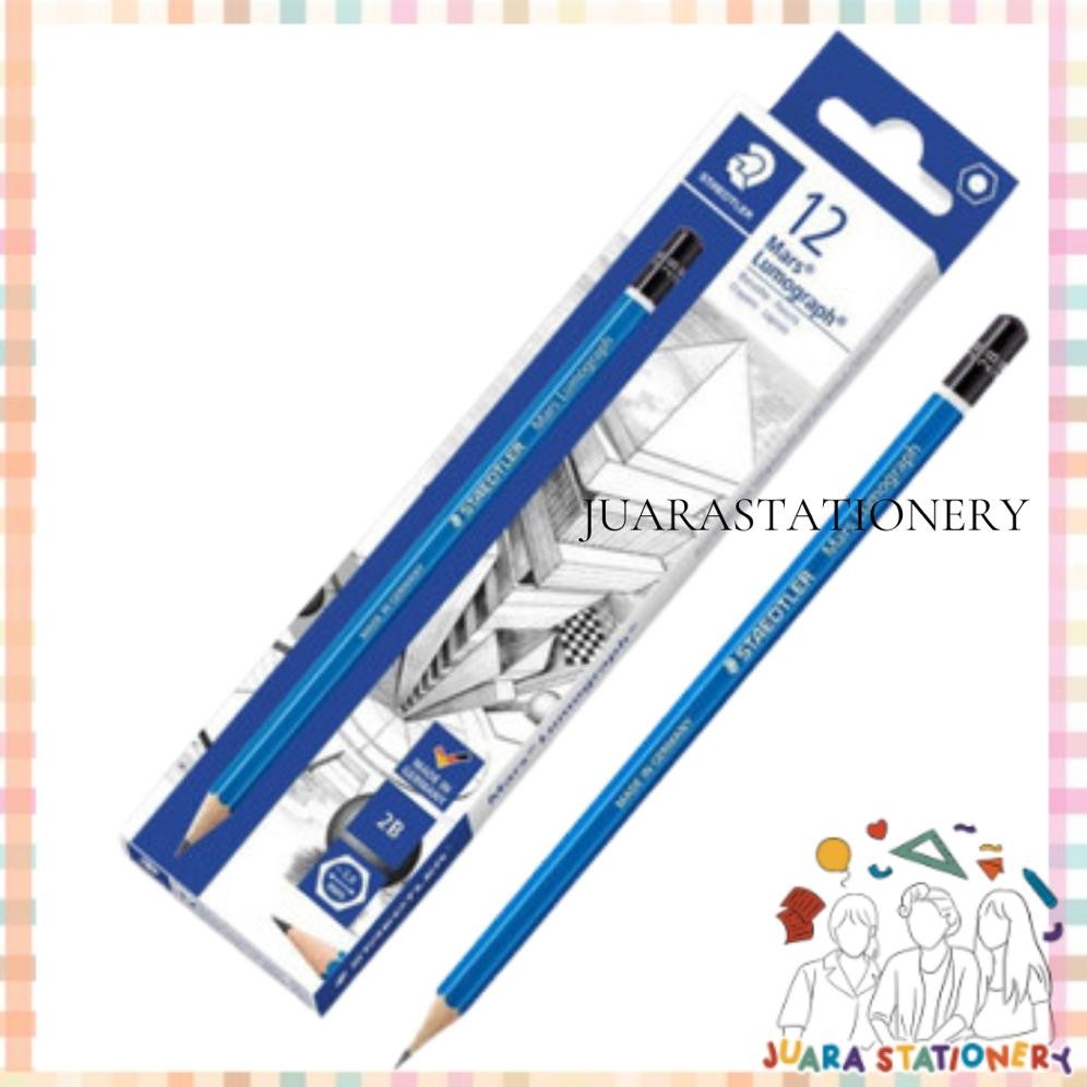 

(83) JUARASTATIONERY Pensil Staedtler Mars Lumograph 2B [LUSIN] / Pinsil Pensil Ujian DiM