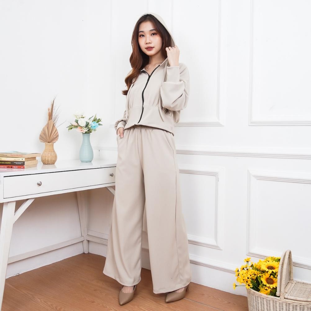 Il - One Set Hoodie Thina Wanita Baju Celana