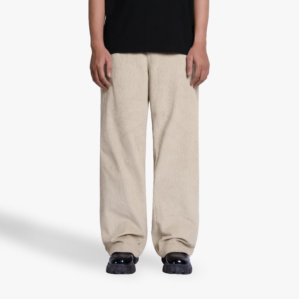 Exhale Apparel Longpant Celana Panjang Corduroy Blank Cream Termurah Best Quality 100% Original