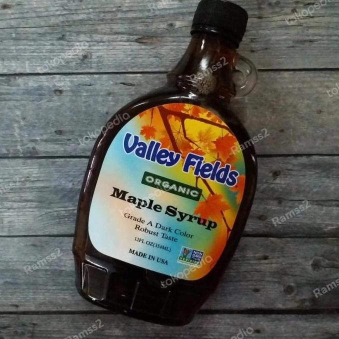 

NEW Valley Fields Pure Organic USA Maple Syrup Grade A Robust Taste READY