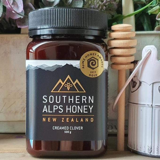 

NEW SOUTHERN ALPS RAW CLOVER HONEY, 500 gr , MADU CLOVER, NEW ZEALAND READY
