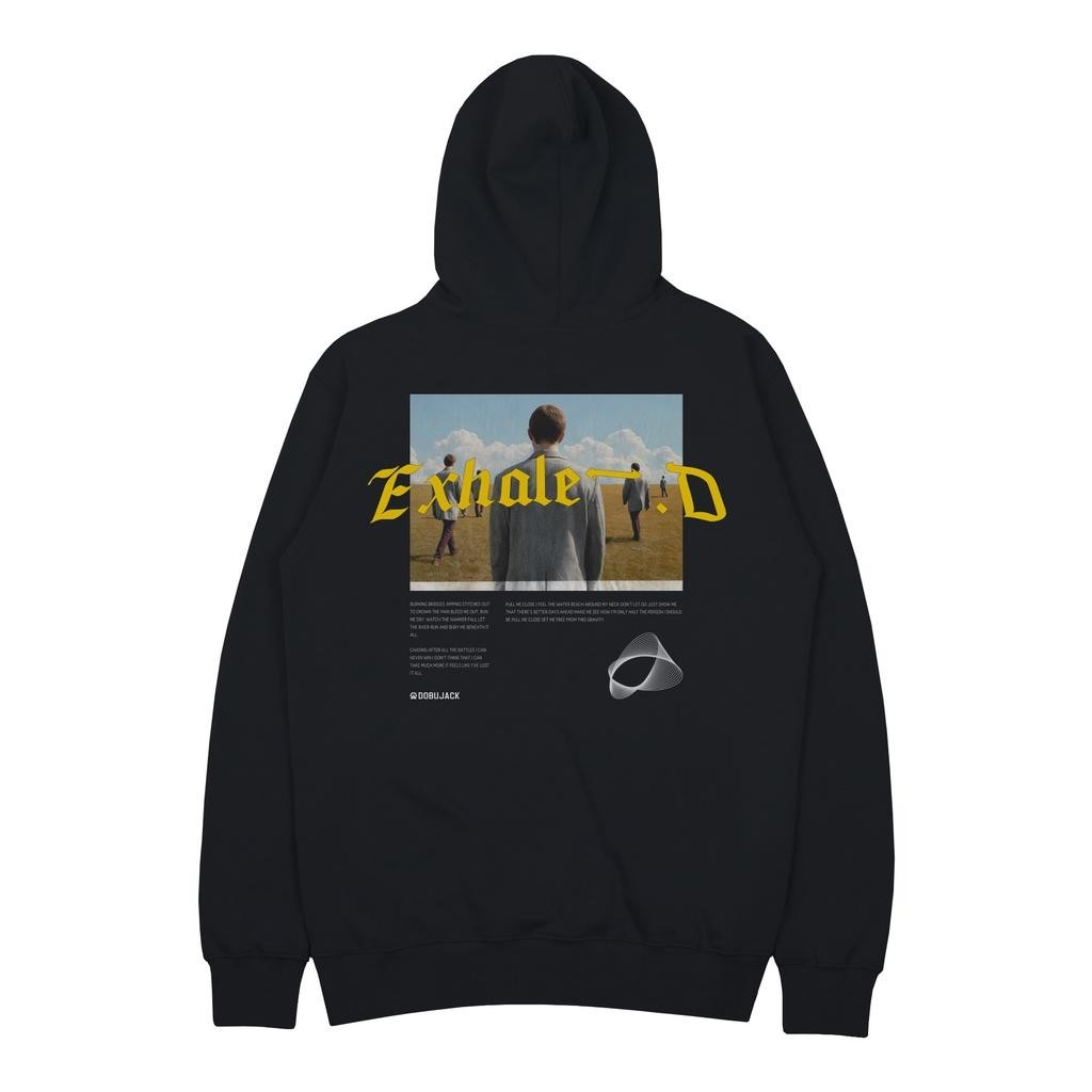 Dobujack Exhale Black Hoodie Terlaris Best Quality 100% Original