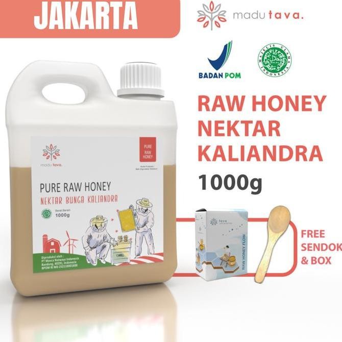 

NEW Madu Murni Asli Tava 1kg Nektar Kaliandra 100% Pure Raw Honey Alami READY