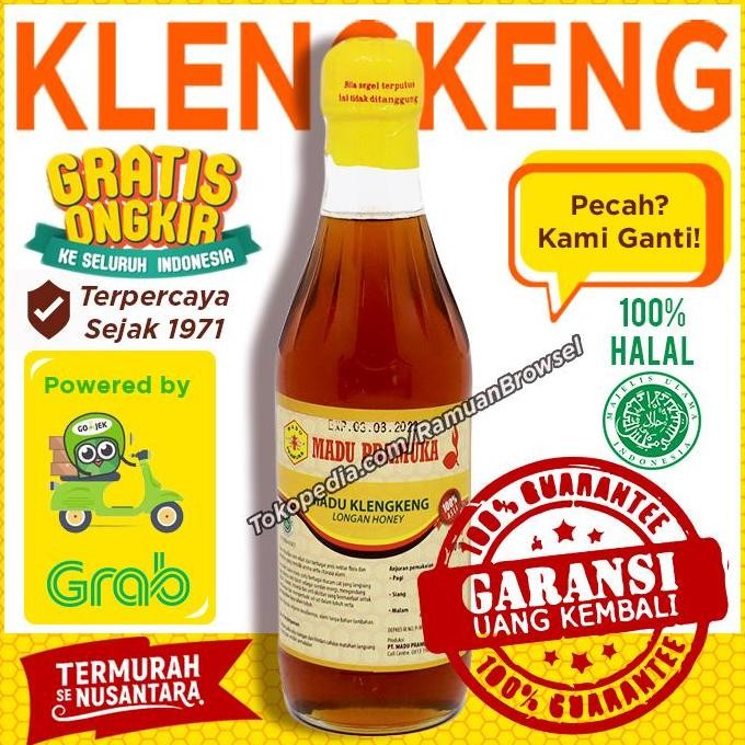 

NEW Madu Pramuka Alami (Madu Klengkeng) 350ml READY