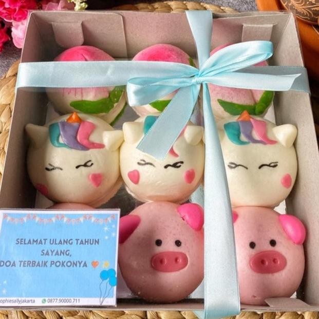 

Bakpao Box isi 9 , NOTE KARAKTER, TGL DAN UCAPAN