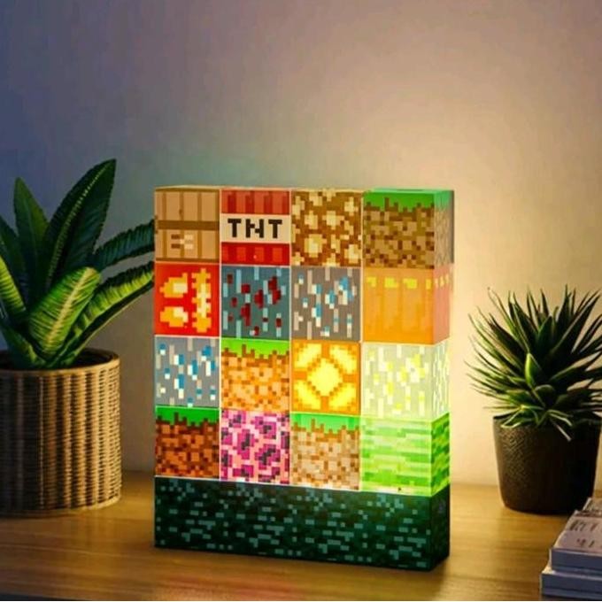 Minecraft. Lampu Led Balok Susun My World