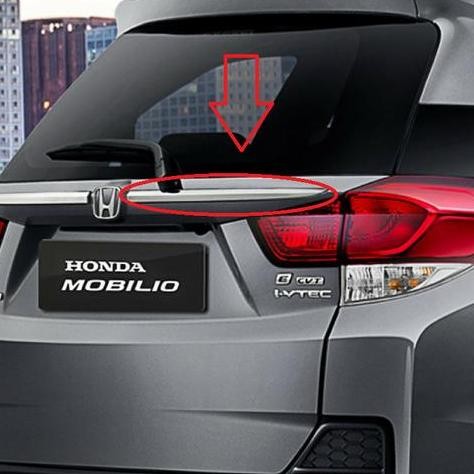" List Chrome Vernekel Bagasi Belakang Honda Mobilio Facelift Original "
