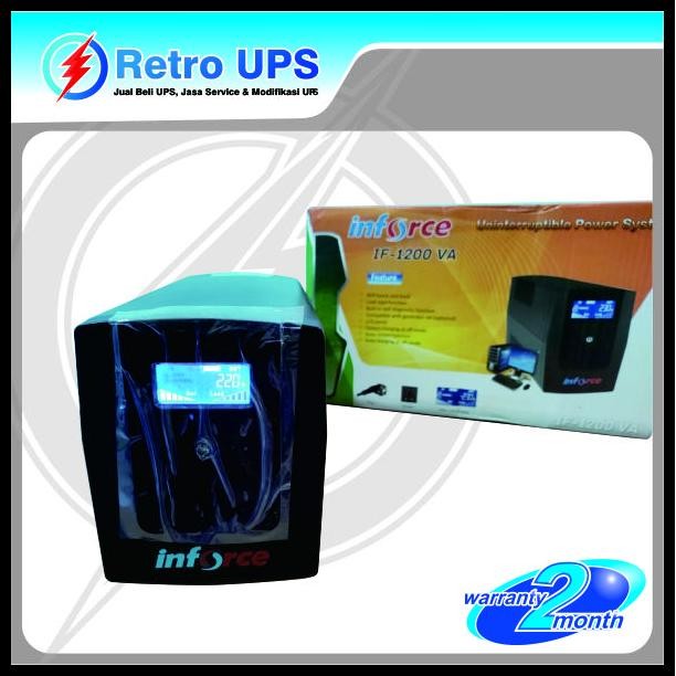 Terlaris UPS Modif Modifikasi Eksternal Aki 24V Inforce 1200VA BARU - UPS Modifikasi Best Seller
