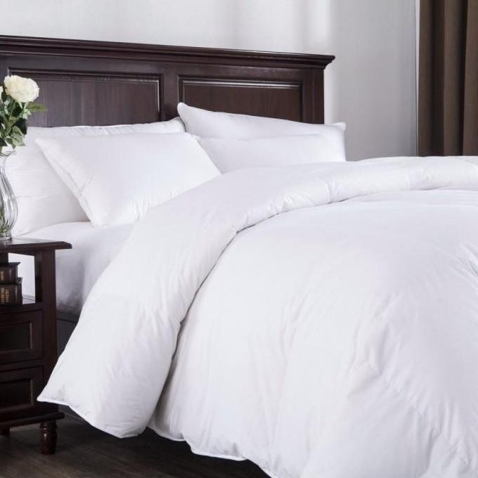 Bedcover + Sprei Set Polos Putih Microtex