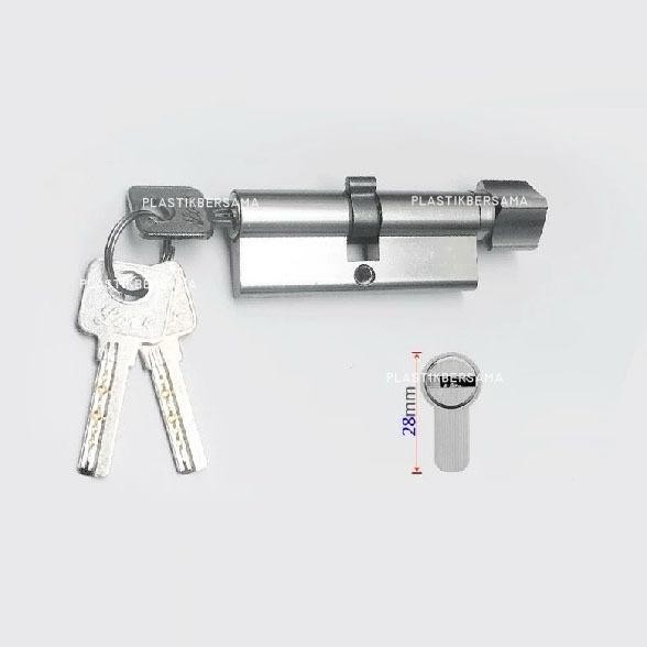 Handle Pintu Kecil / Kunci Pintu Rumah / Gagang Pintu Rumah Abu Grey Mewah Elegan