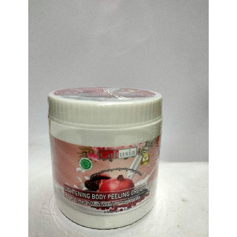 Cultusia lulur lhtening body peeling cream pomegranate ml
