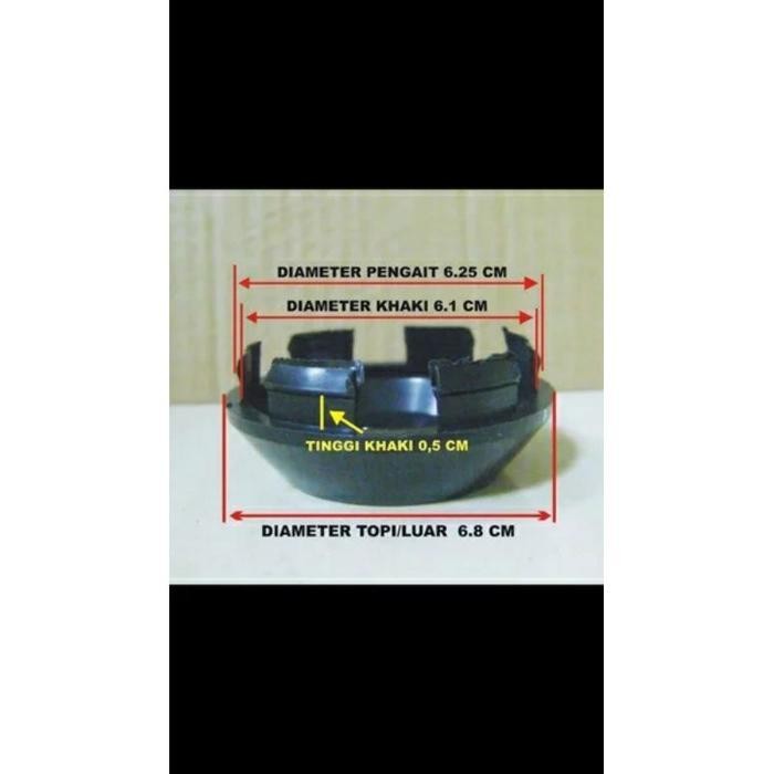 Tutup Dop Velg Racing Ass Roda Ban Mobil Enkei Chrome Diameter Kaki 6,1Cm Original Dan Terpercaya