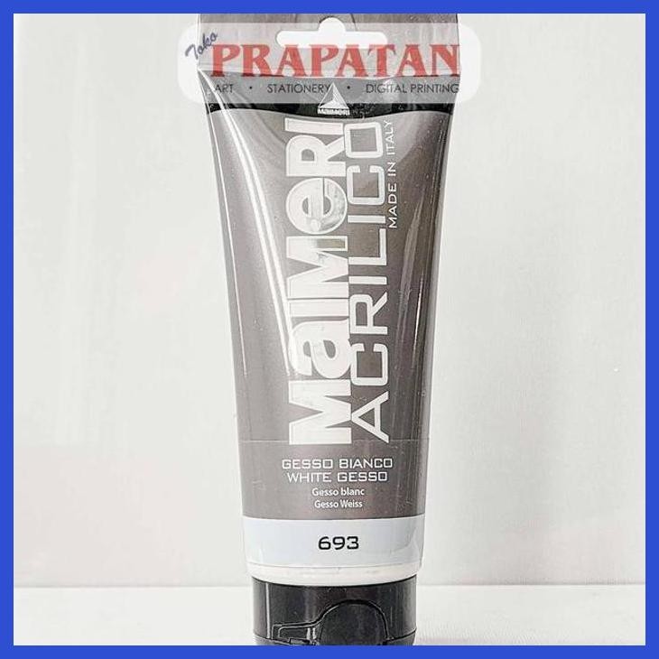 

( SEKOLAH / LUKIS ) DISCOUNT MAIMERI WHITE GESSO 200ML | MEDIUM KANVAS (SENI / MENGGAMBAR / ART / KERAJINAN ) GOOD QUALITY