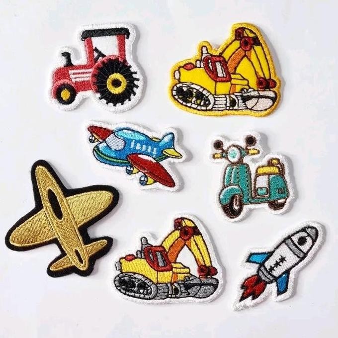 

~@~@~@~@] patch boys, traktor, pesawat, roket, vespa, escavator