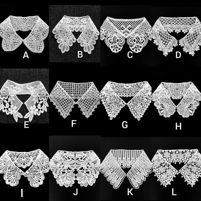 :<:<:<:<] kerah standard import ( 1 ), aplikasi kerah, kerah bordir, renda kerah