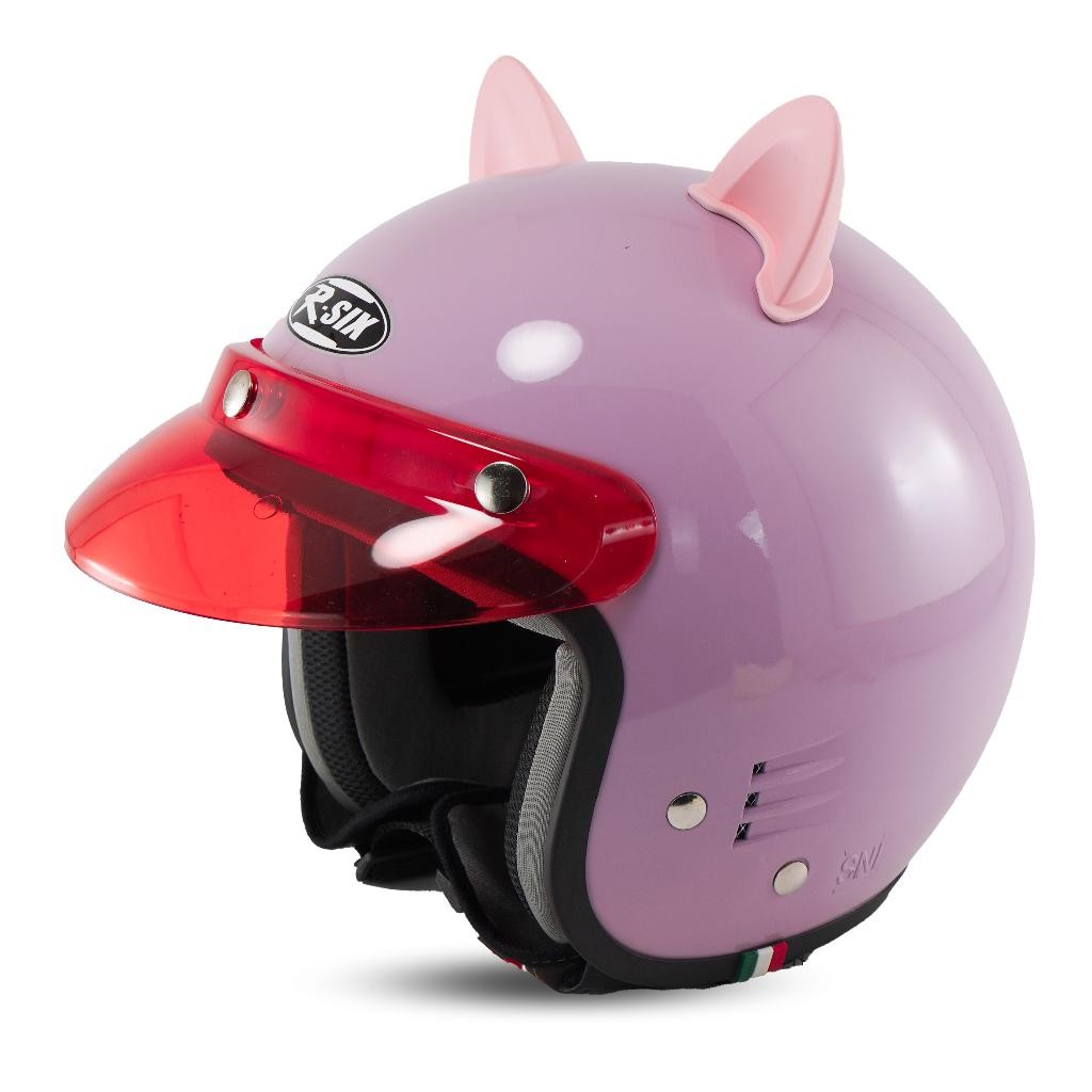 Helm Bogo Dewasa Wanita Kuping Kucing Lucu Sni Cat Pink Terlaris Best Quality 100% Original