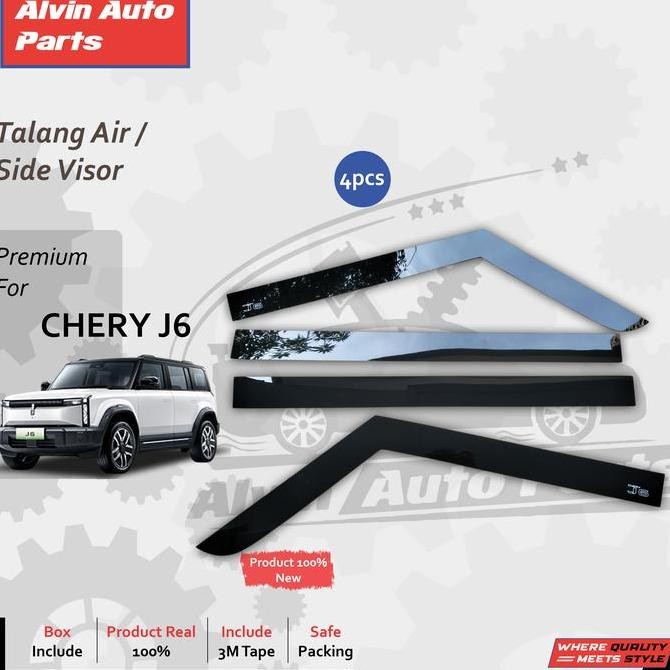 Talang Air Chery J6 / Side Visor J6 / Accessories Chery J6 Restock
