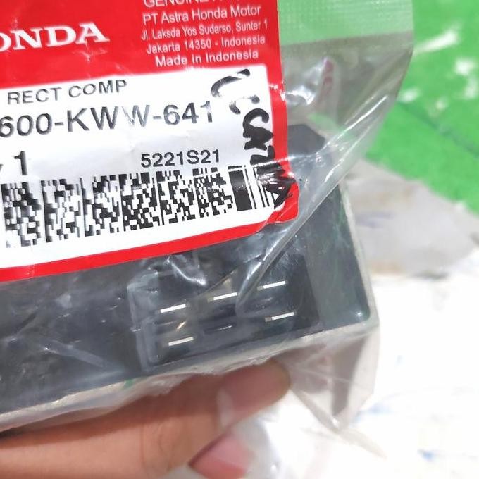 Regulator Kiprok 31600-KWW-641 Revo Fi Asli Original Honda