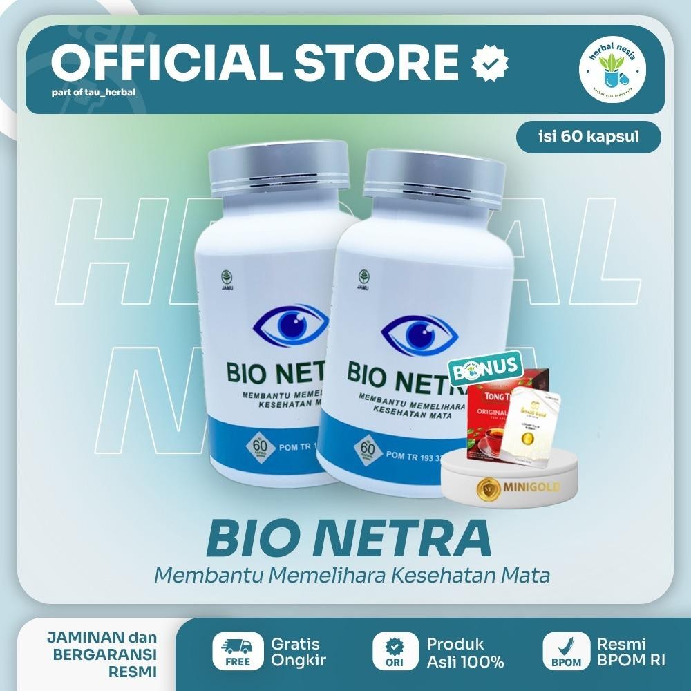 

Bio Netra Asli Official Original Obat Mata Herbal Aman Sudah Bpom Dan Halal - 60 Kapsul Terlaris Best Quality 100% Original