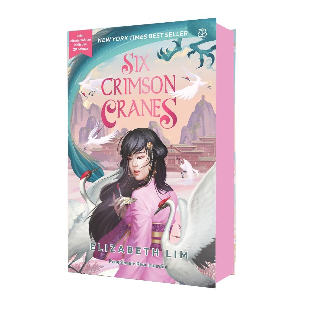 Buku [Mizan] Six Crimson Cranes - Elizabeth Lim L Novel Terjemahan New Best Quality 100% Original