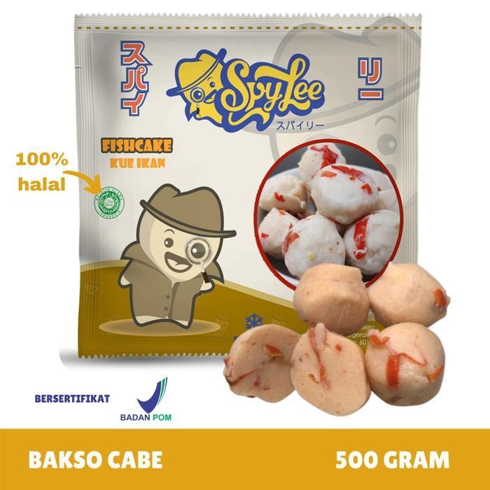 

Tpk Bakso Ikan Cabe Premium Baso Frozen Food Makanan Instan 500Gr Spylee